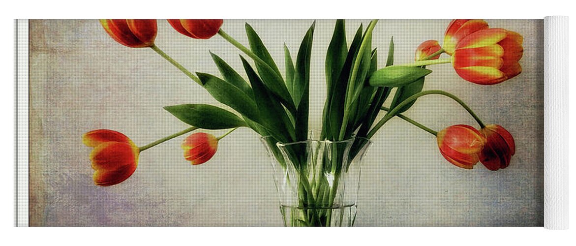 Tulips Yoga Mat featuring the photograph Old World Tulips by Peggy Dietz