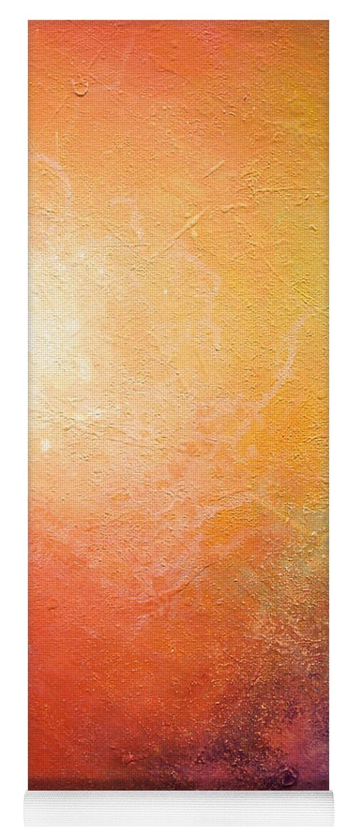 Abstract Art Yoga Mat featuring the painting One Verse - Triptych 2 Of 3 by Jaison Cianelli