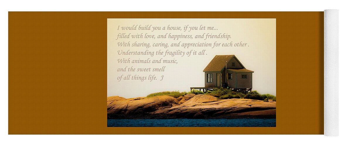 Cabin. Island. Prose Yoga Mat featuring the photograph Our House by Jeff Cooper