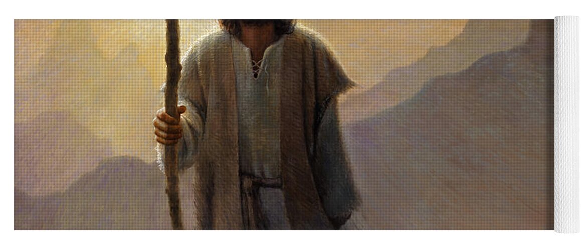 Jesus Yoga Mat featuring the painting Out of the Wilderness by Greg Olsen
