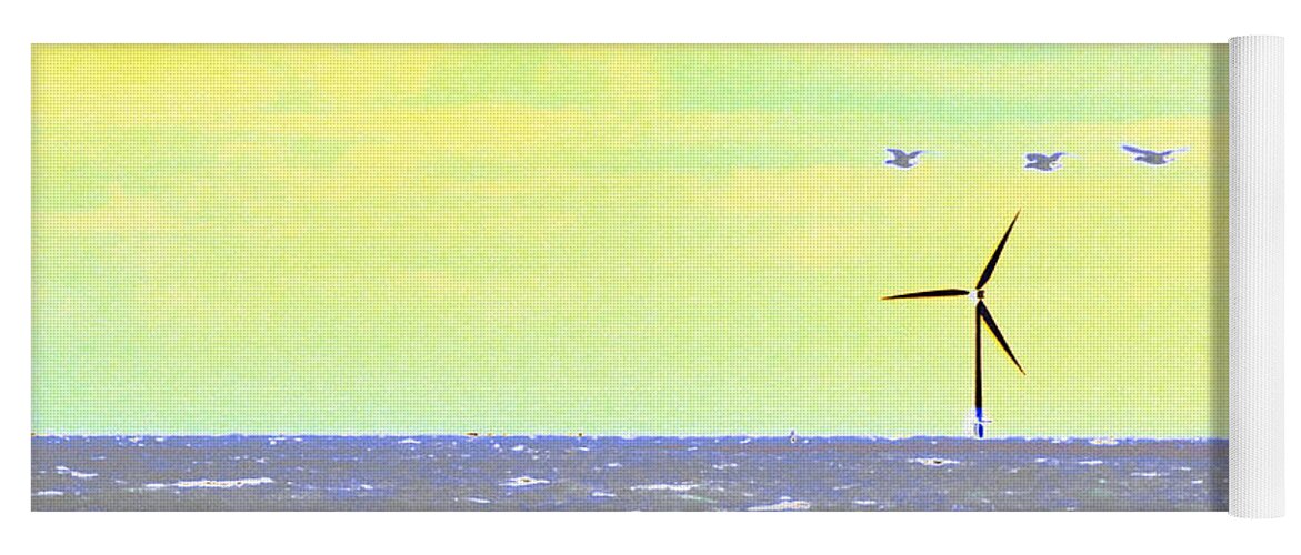 Sea Yoga Mat featuring the photograph Out to Sea by Susan Baker
