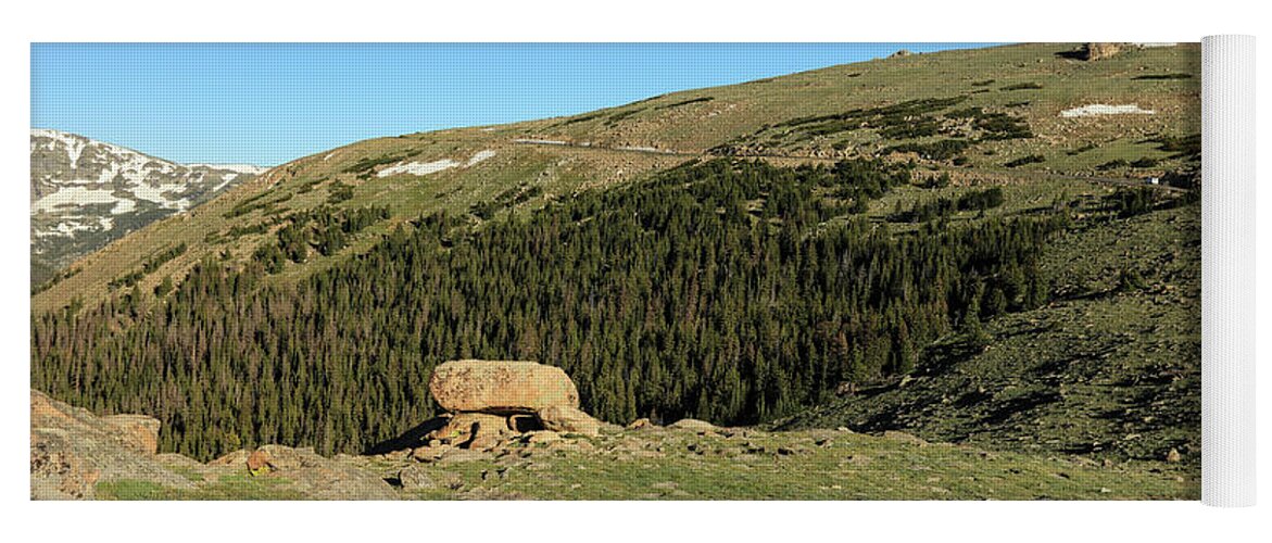 Rocky Yoga Mat featuring the photograph Outcropping by Sean Allen