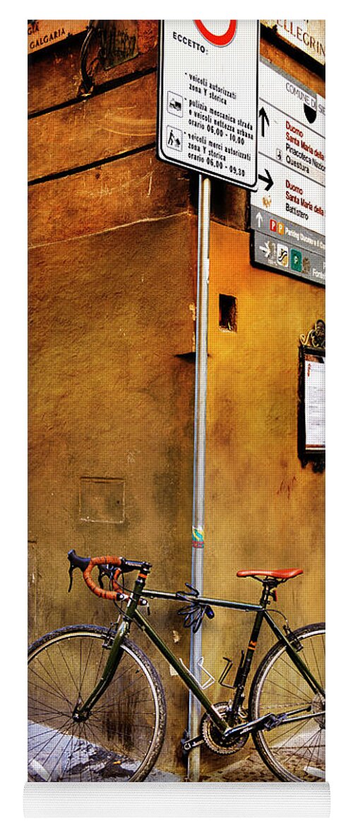 Bicycle Yoga Mat featuring the photograph O'Val Bicycle by Craig J Satterlee