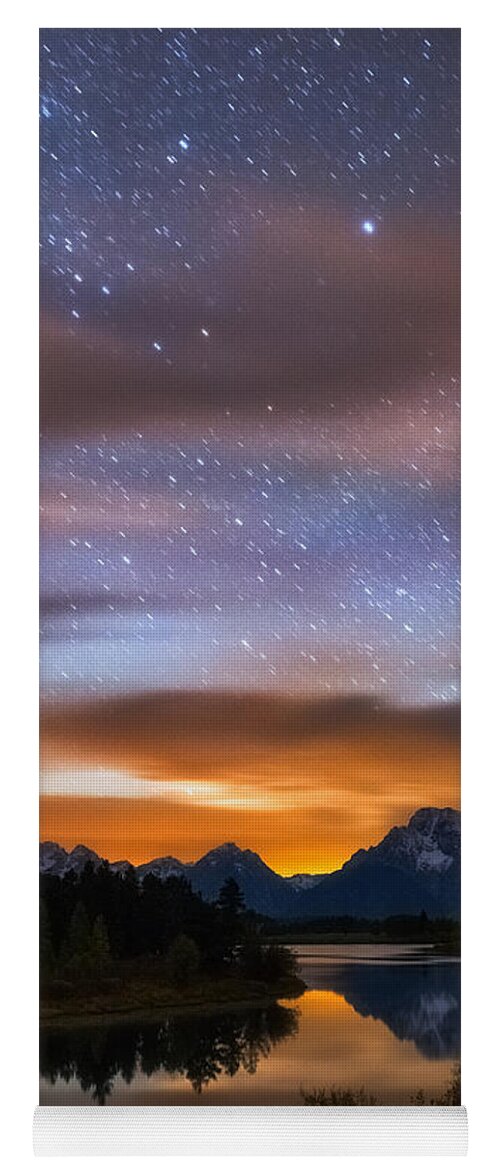 Starry Nights Yoga Mat featuring the photograph Oxbow Dreams by Darren White