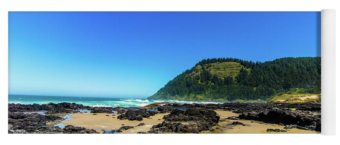 Oregon Yoga Mat featuring the photograph Pacific Beach by Jonny D