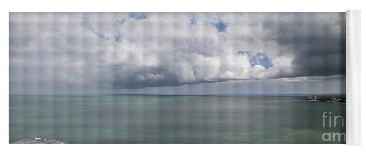Playa Coronado Yoga Mat featuring the photograph Pacific Storm Panorama by Bob Hislop