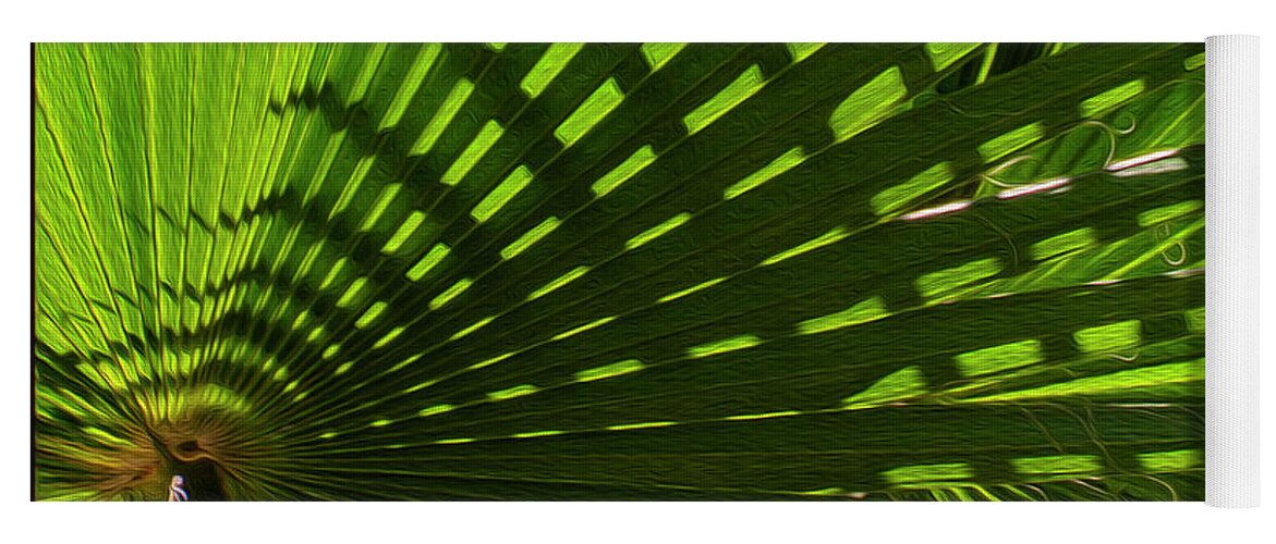 Oro Valley Yoga Mat featuring the photograph Palm Pattern No.1 by Mark Myhaver