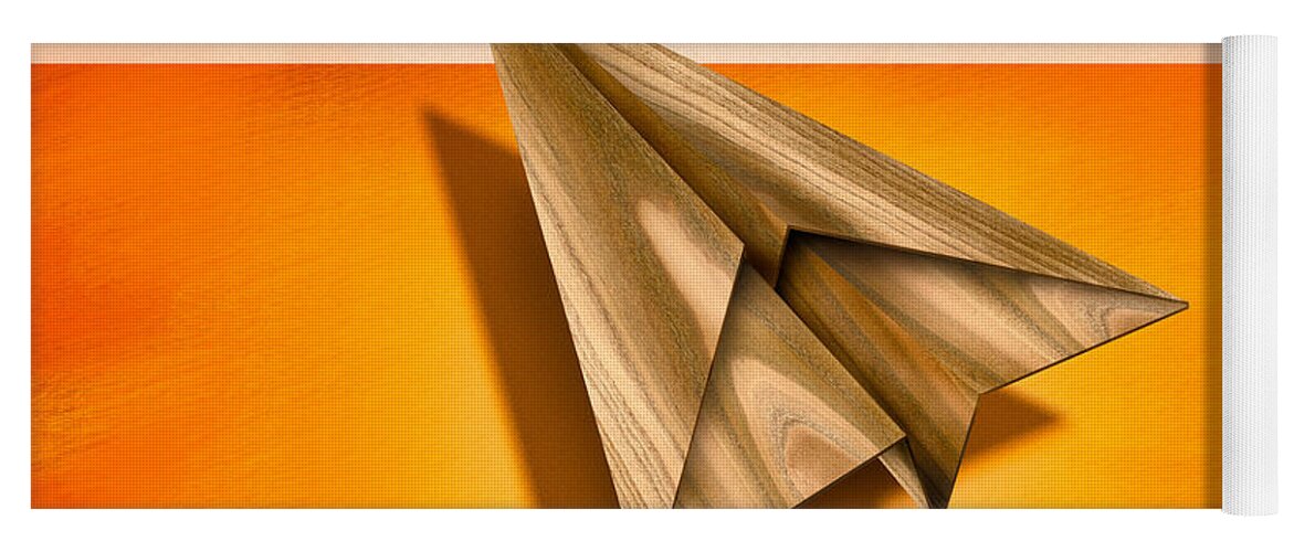 Aircraft Yoga Mat featuring the photograph Paper Airplanes of Wood 18 by YoPedro