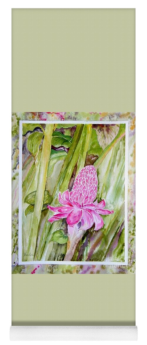 Flowers Yoga Mat featuring the painting Paradise in Vloom by Diane Kirk