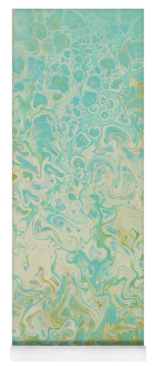 Fluid Yoga Mat featuring the painting Pastel Mermaid by Jennifer Walsh