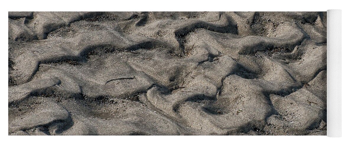 Abstract Yoga Mat featuring the photograph Patterns in Sand 6 by William Selander