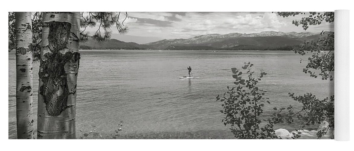 5dmkiv Yoga Mat featuring the photograph Payette Lake Boarder by Mark Mille