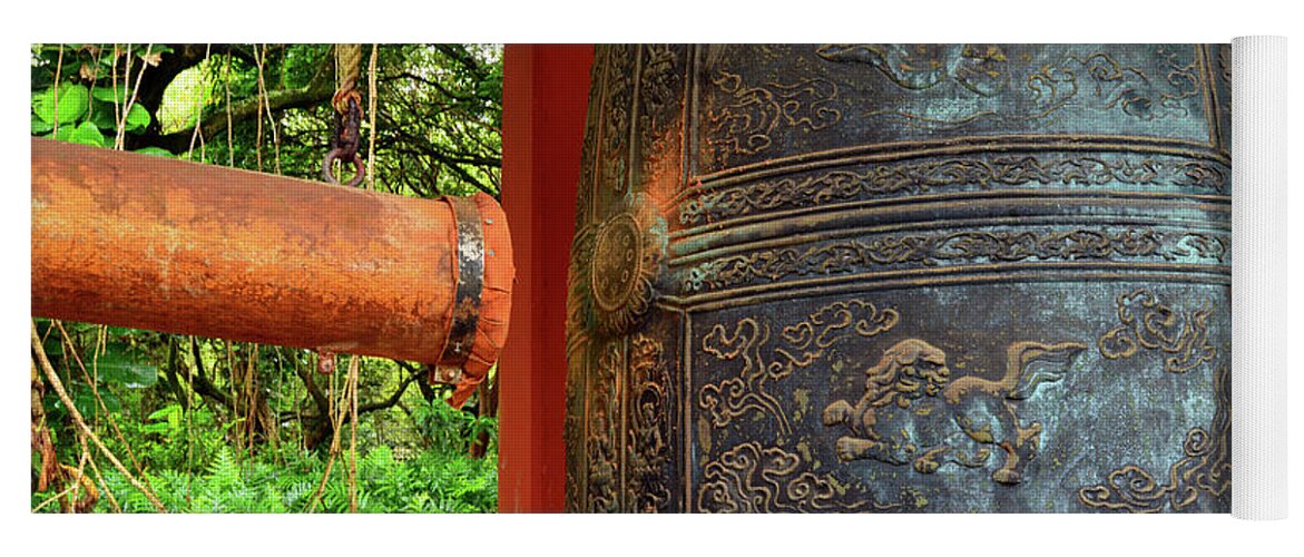 Valley Yoga Mat featuring the photograph Peace Bell by James Kirkikis