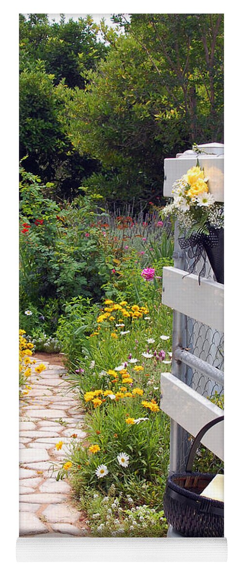Garden Yoga Mat featuring the photograph Peaceful Garden by Amy Fose