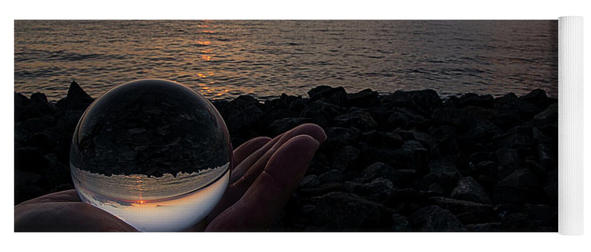 Lake Yoga Mat featuring the photograph Peaceful Hour by Deborah Klubertanz