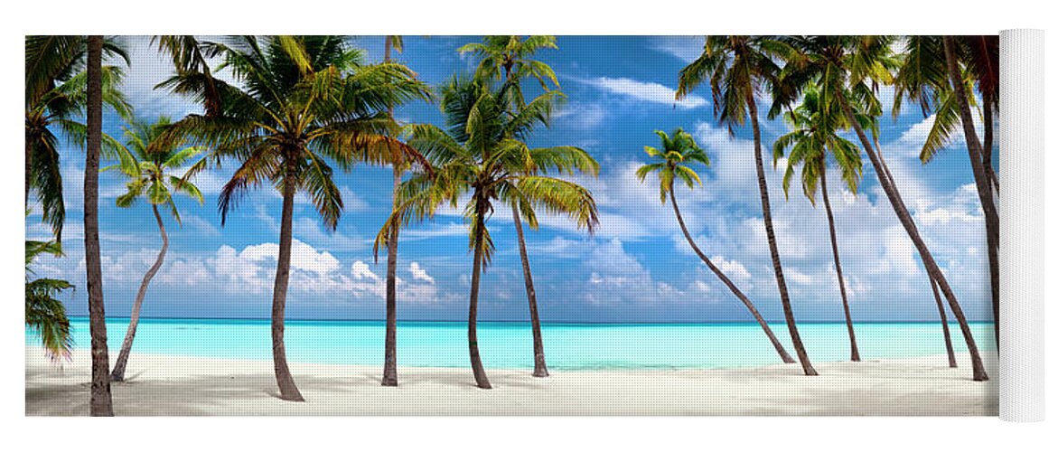  Tropical Yoga Mat featuring the photograph Perfect Beach by Sean Davey