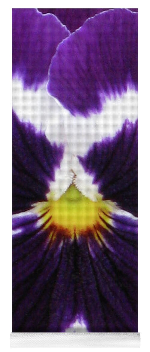 Pansy Yoga Mat featuring the photograph Perfectly Pansy 03 by Pamela Critchlow
