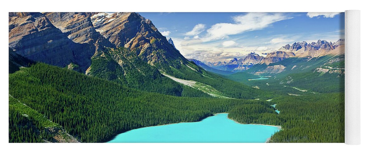 Canada Yoga Mat featuring the photograph Peyto Lake - Canada by Henk Meijer Photography