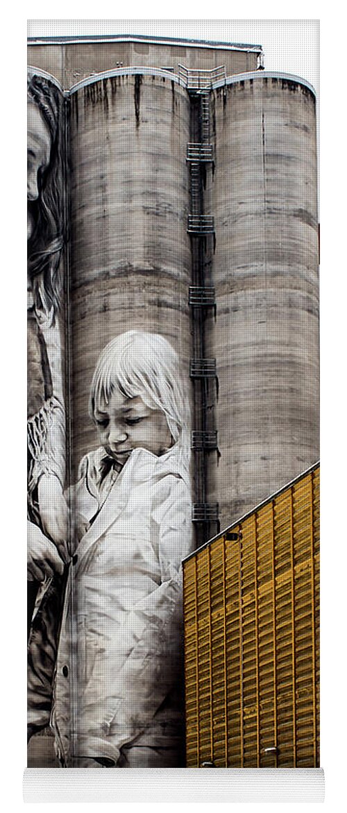 Art Yoga Mat featuring the photograph Photorealistic Mural by Jarmo Honkanen