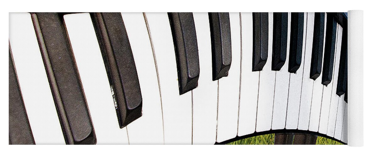 Photography Yoga Mat featuring the photograph Piano Land by Paul Wear