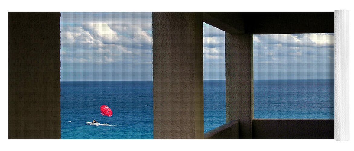 Parasail Yoga Mat featuring the photograph Picture Windows by Mark Madere