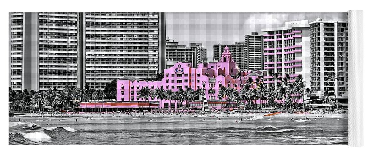 Pink Yoga Mat featuring the photograph Pink Palace by DJ Florek