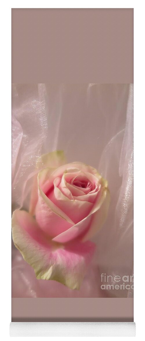 Floral Yoga Mat featuring the photograph Pink Rose Fantasy by Tara Shalton