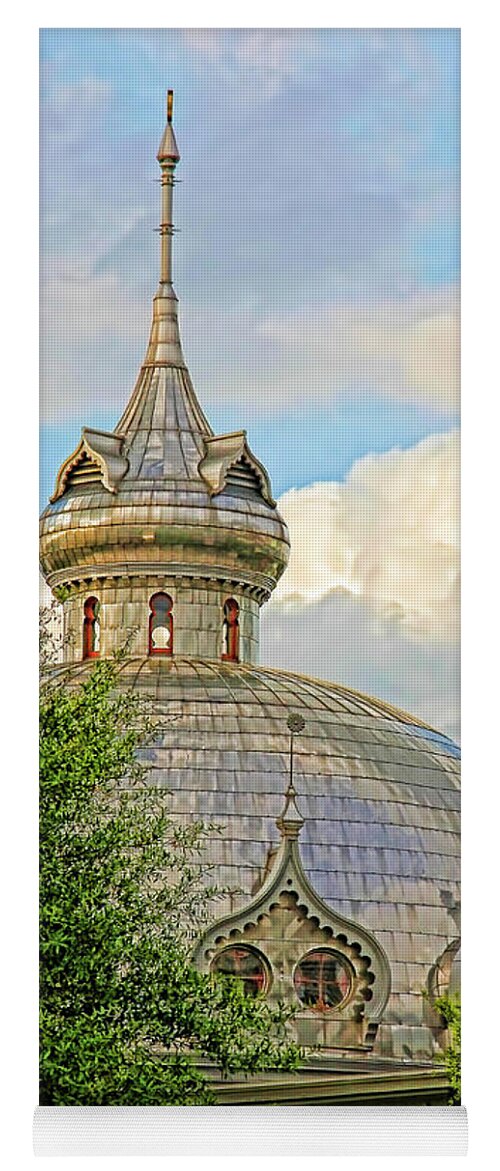 Minarets Of Tampa Yoga Mat featuring the photograph Plant Hall Minarets by HH Photography of Florida