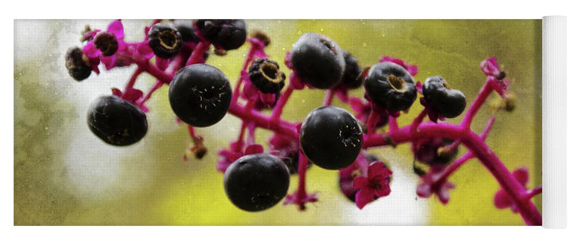 Pokeweed Yoga Mat featuring the photograph Pokeweed by Shawna Rowe