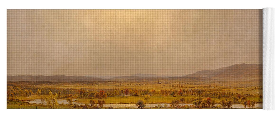 Pompton Plains Yoga Mat featuring the painting Pompton Plains, New Jersey, 1867 by Jasper Francis Cropsey