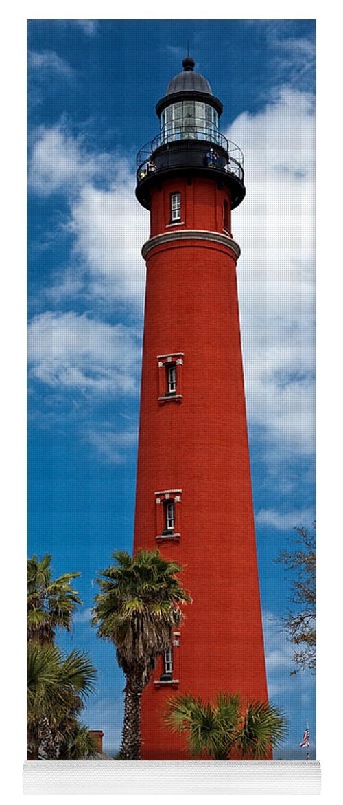 Lighthouse Yoga Mat featuring the photograph Ponce Inlet Lighthouse by Christopher Holmes