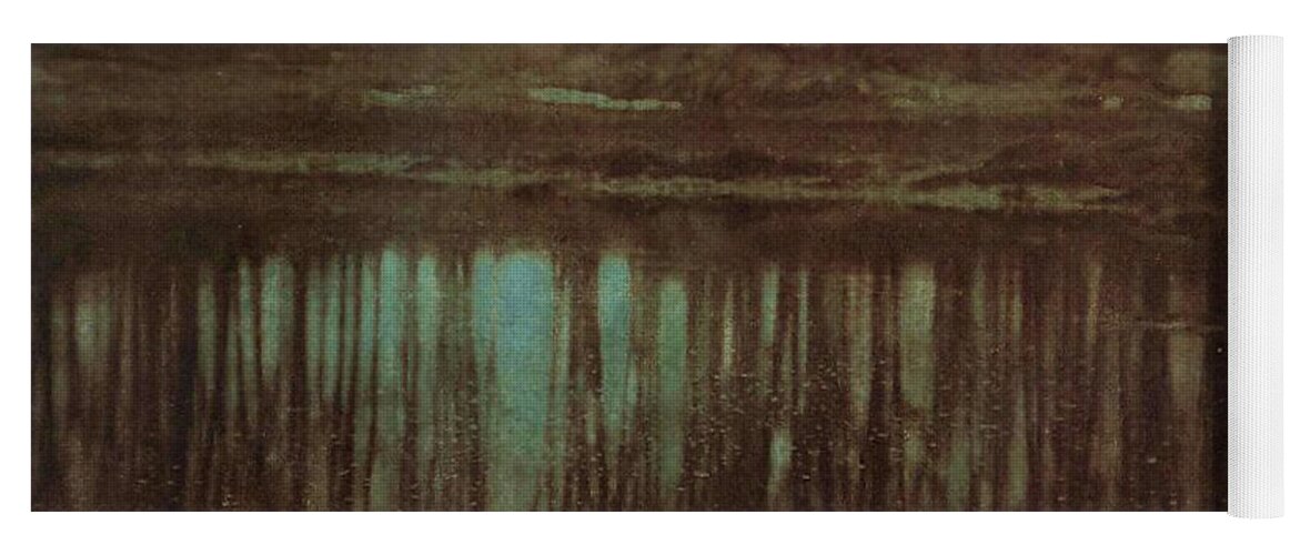 Edward Yoga Mat featuring the painting Pond Moonlight by Edward Steichen