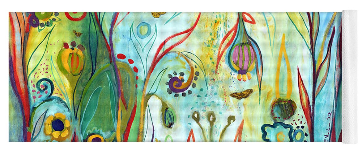 Garden Yoga Mat featuring the painting Possibilities by Jennifer Lommers