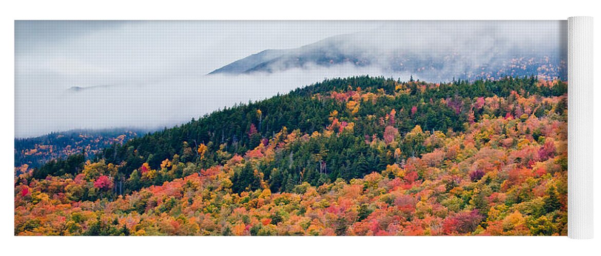 Appalachian Trail Yoga Mat featuring the photograph Presidential Mist by Susan Cole Kelly