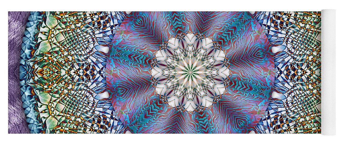 Symbolism Mandalas Yoga Mat featuring the digital art Pretty as a Picture by Becky Titus