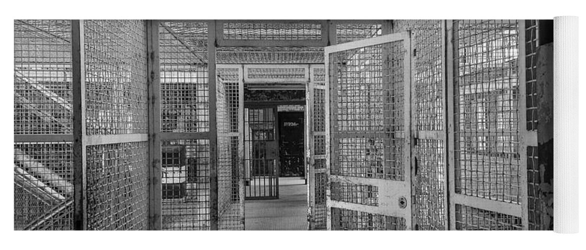 Steven Bateson Yoga Mat featuring the photograph Prison Maze by Steven Bateson