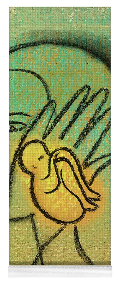  Baby Beginnings Blocking Burden Challenge Childhood Choice Color Image Concept Covering Difficulty Dilemma Disturbing Ear Embryo Family With One Child Fear Feelings Fetal Position Fetus Full Length Future Hand Head Hope Illustration Illustration And Painting Inner Strength Insecurity Mid Adult Mother Obstacle One Parent Only Mid Adult Women Overwhelming People Pregnancy Pressure Problem Profile Resistance Responsibility Risk Side View Stopping Struggle Two People Uncertainty Vulnerability Woman Yoga Mat featuring the painting Pro Abortion Or Pro Choice? by Leon Zernitsky
