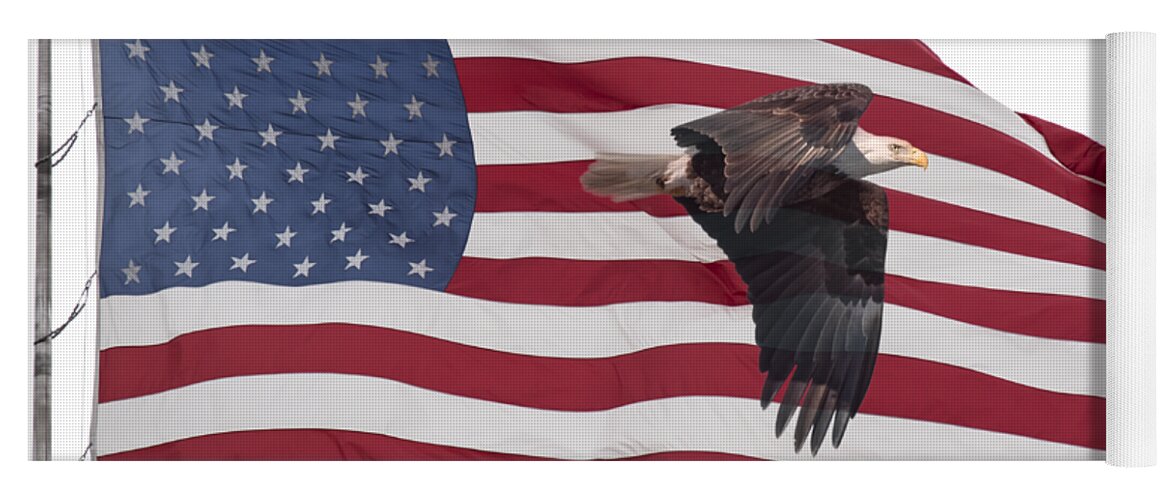 American Bald Eagle Yoga Mat featuring the photograph Proud To Be An American by Thomas Young