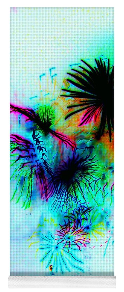 Fireworks Yoga Mat featuring the photograph Psycho Excitement by Julie Lueders 