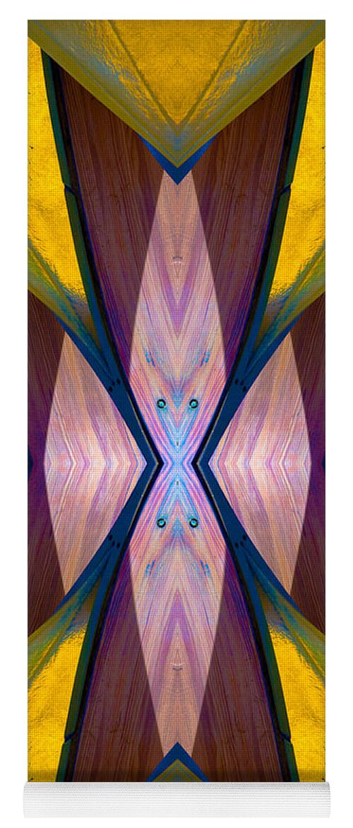  Yoga Mat featuring the photograph Pure Gold Lincoln Park Wood Pavilion N89 V1 by Raymond Kunst