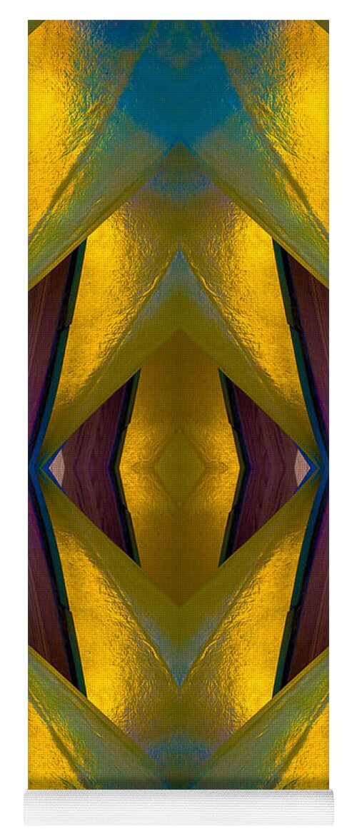  Yoga Mat featuring the photograph Pure Gold Lincoln Park Wood Pavilion N89 V3 by Raymond Kunst