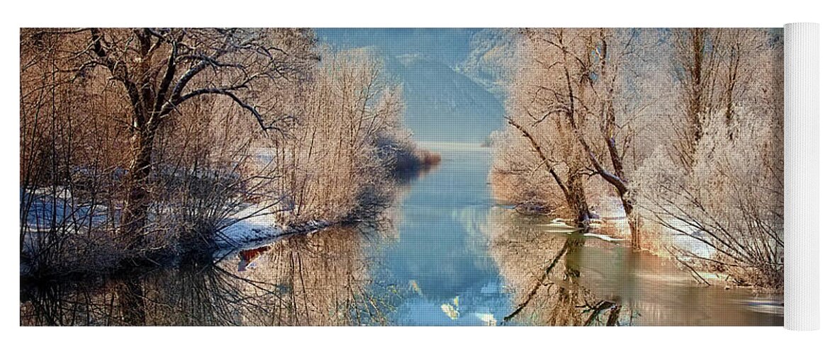 Nag003737 Yoga Mat featuring the photograph Purity of Winter by Edmund Nagele FRPS