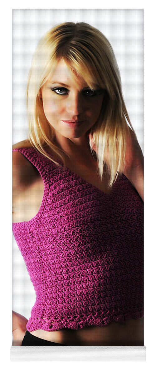 Artistic Yoga Mat featuring the photograph Purple crochet by Robert WK Clark