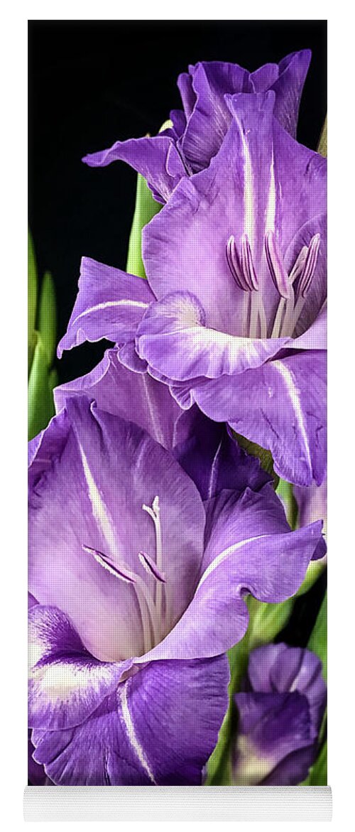 Macro Yoga Mat featuring the photograph Purple Flower by Nathan Little