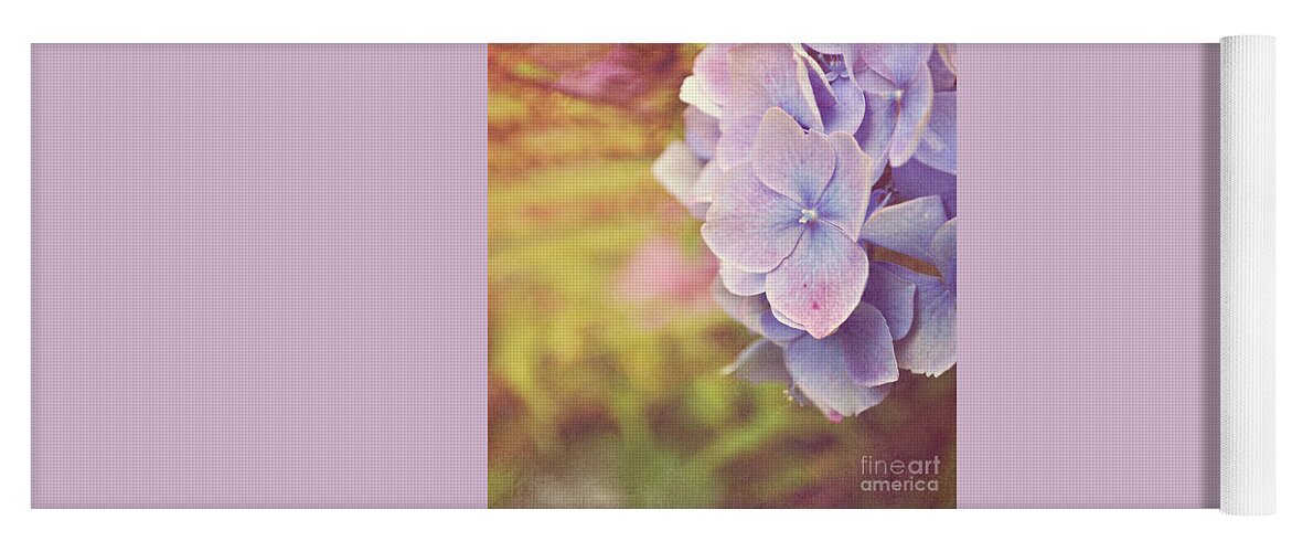 Flower Yoga Mat featuring the photograph Purple Hydrangea by Lyn Randle