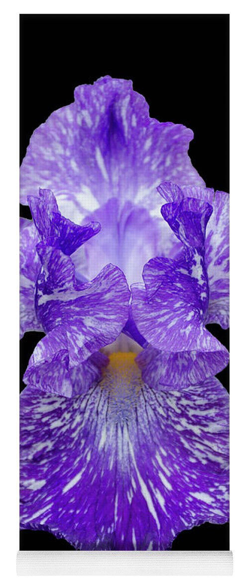 Iris Yoga Mat featuring the photograph Purple Streaker by GeeLeesa Productions