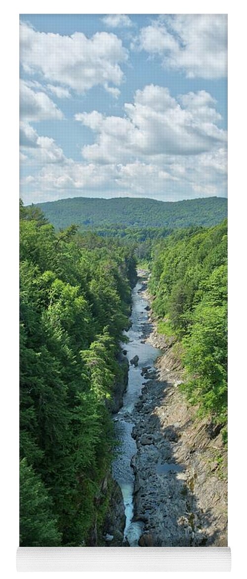 Quechee Gorge Yoga Mat featuring the photograph Quechee Gorge by Mark Valentine