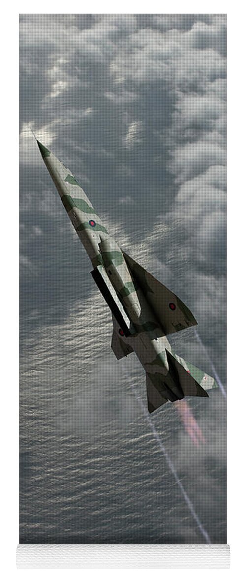 Royal Air Force Yoga Mat featuring the digital art RAF TSR.2 Medium Bomber by Erik Simonsen