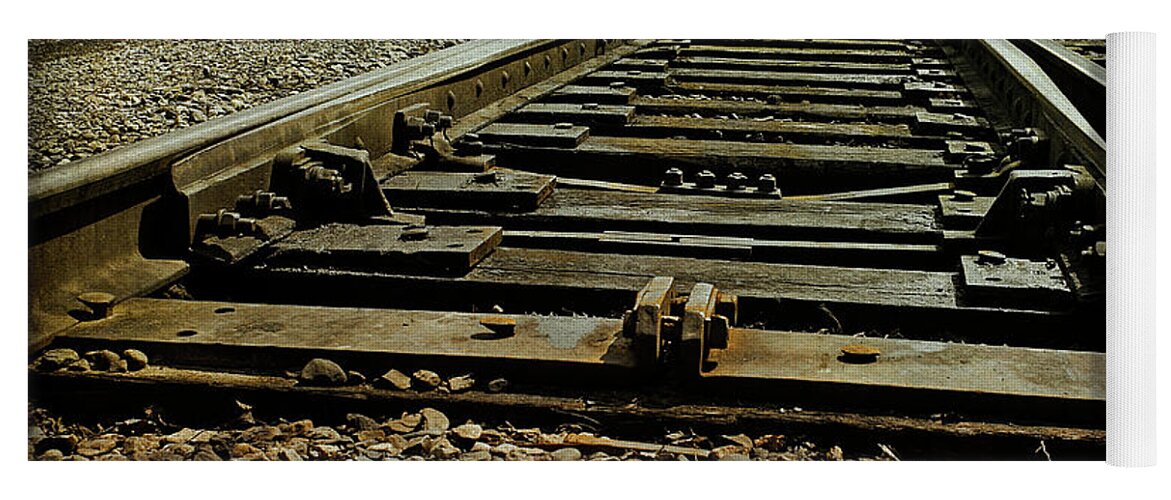 Railroad Yoga Mat featuring the photograph Railroad Tracks by Cindi Ressler