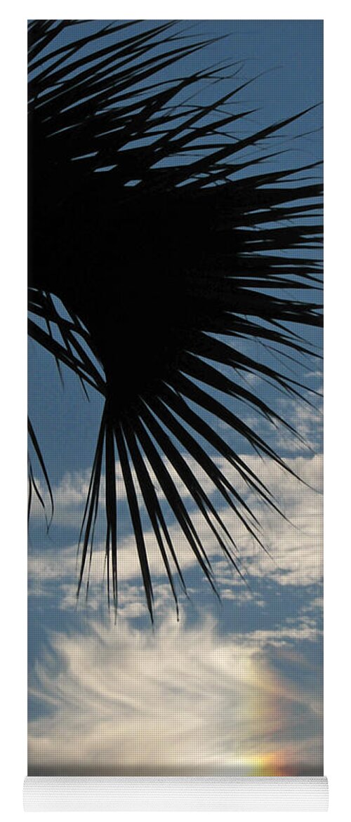 Palm Frond Yoga Mat featuring the photograph Rainbow Cloud by Peggy Urban